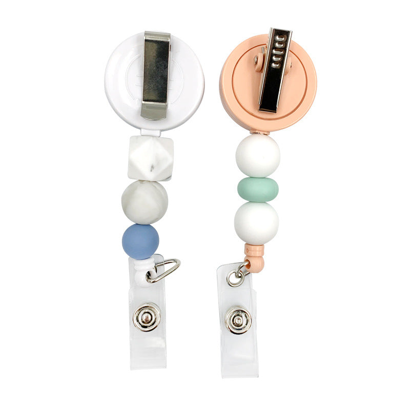 Wholesale Silicone Beaded Telescopic Keychain